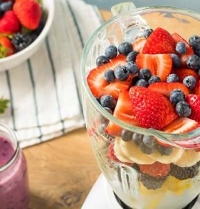 organic healthy fruit in a blender 5dnwqbc.jpg